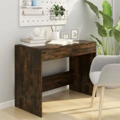vidaXL Mobiliario De Oficina-Escritorio madera de ingeniería 101x50x76,5 cm
