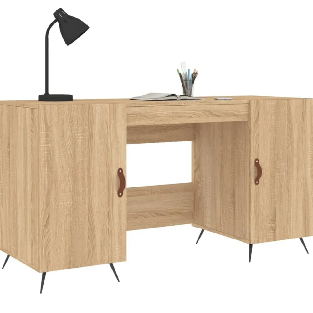 vidaXL Mobiliario De Oficina-Escritorio madera de ingeniería 140x50x75 cm