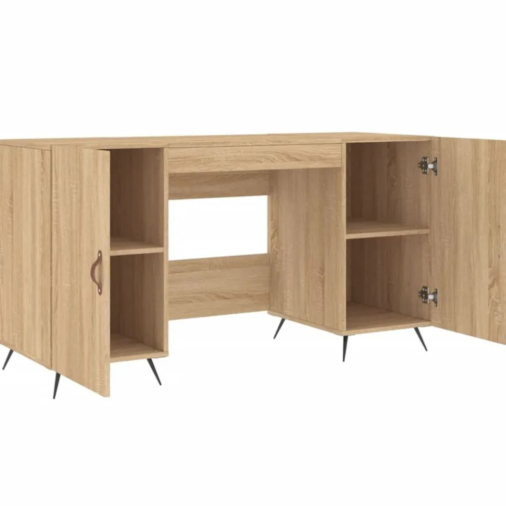 vidaXL Mobiliario De Oficina-Escritorio madera de ingeniería 140x50x75 cm