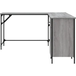 vidaXL Mobiliario De Oficina-Escritorio madera de ingeniería 141x141x75 cm