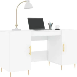 vidaXL Mobiliario De Oficina-Escritorio madera de ingeniería 140x50x75 cm