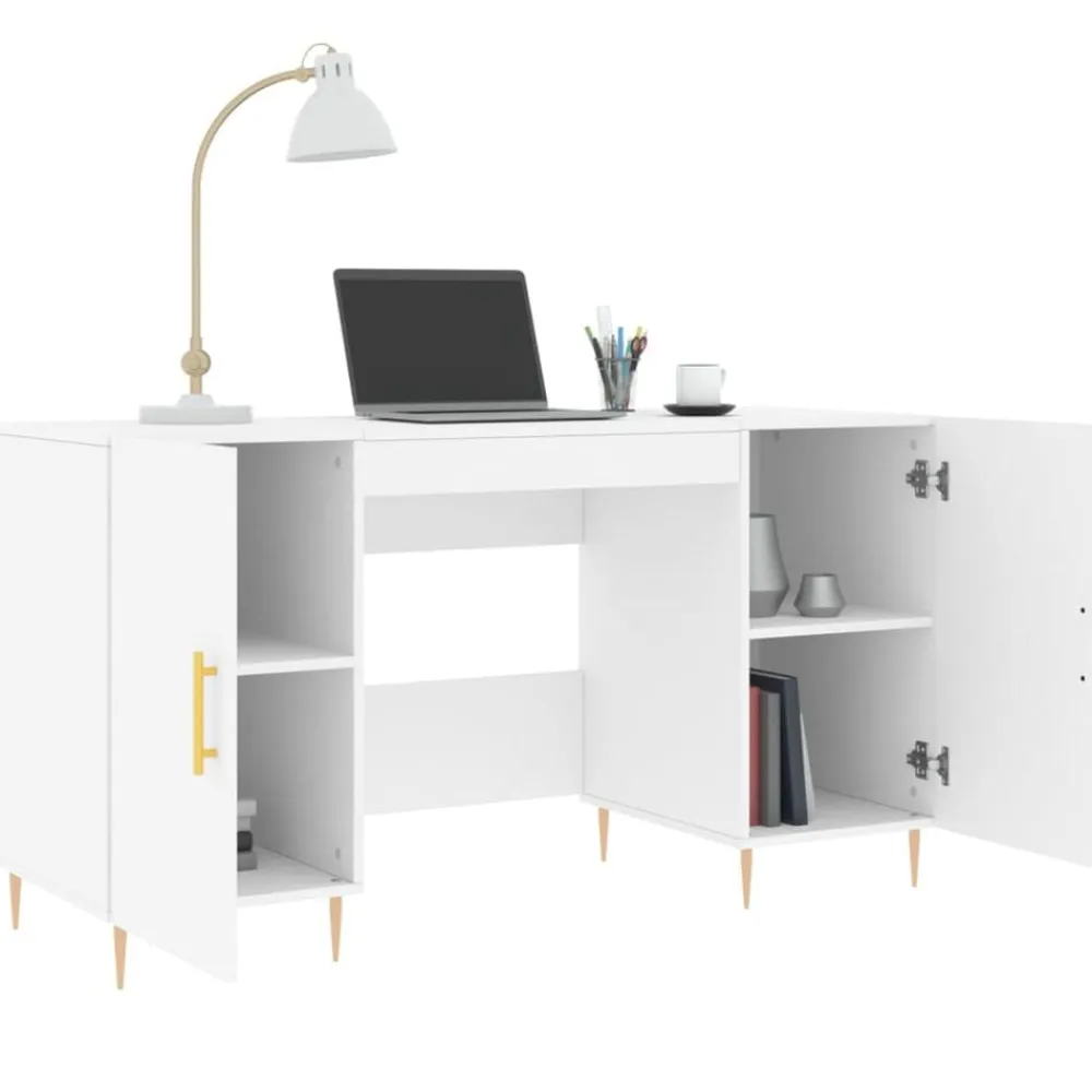 vidaXL Mobiliario De Oficina-Escritorio madera de ingeniería 140x50x75 cm