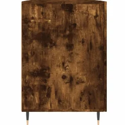 vidaXL Escritorio madera de ingeniería 140x50x75 cm Roble ahumado Sale