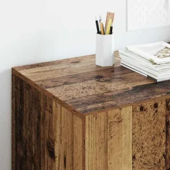 vidaXL Escritorio 140 x 50 x 75 cm Madera contrachapada Madera vieja Clearance