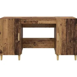 vidaXL Escritorio 140 x 50 x 75 cm Madera contrachapada Madera vieja Clearance
