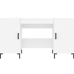 vidaXL Escritorio madera de ingeniería 140x50x75 cm Blanco Sale