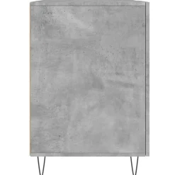 vidaXL Mobiliario De Oficina-Escritorio madera de ingeniería gris hormigón 140x50x75 cm