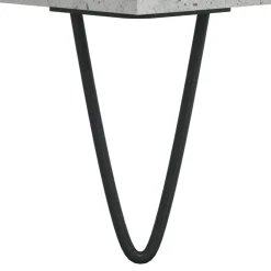 vidaXL Mobiliario De Oficina-Escritorio madera de ingeniería gris hormigón 140x50x75 cm
