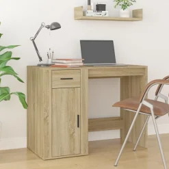 vidaXL Escritorio madera contrachapada color 100x49x75 cm Roble Sonoma Sale