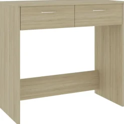 vidaXL Escritorio madera contrachapada color 80x40x75 cm Roble Sonoma Hot