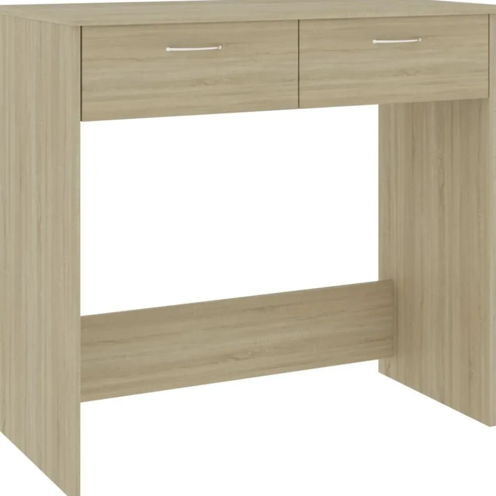 vidaXL Escritorio madera contrachapada color 80x40x75 cm Roble Sonoma Hot