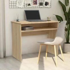 vidaXL Mobiliario De Oficina-Escritorio madera contrachapada color 90x50x74 cm