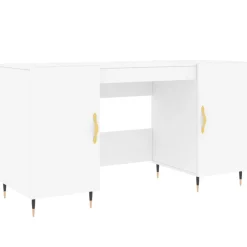 vidaXL Escritorio madera de ingeniería 140x50x75 cm Blanco Best