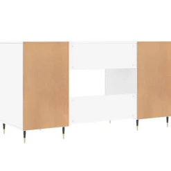 vidaXL Escritorio madera de ingeniería 140x50x75 cm Blanco Best