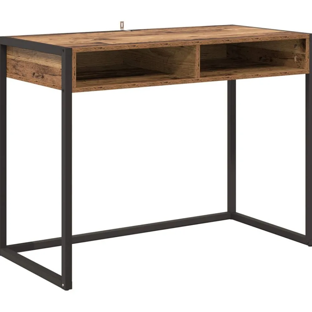 vidaXL Escritorio 100 x 50 x 75 cm Madera contrachapada Madera vieja New