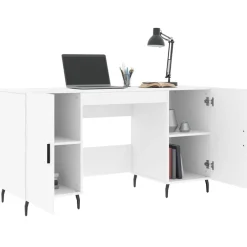 vidaXL Mobiliario De Oficina-Escritorio madera de ingeniería 140x50x75 cm