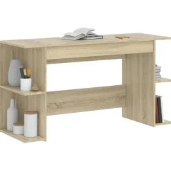 vidaXL Mobiliario De Oficina-Escritorio madera de ingeniería 140x50x75 cm
