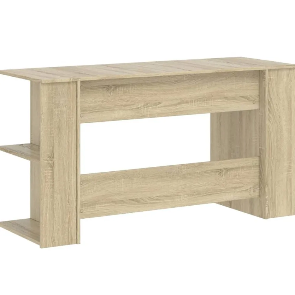 vidaXL Mobiliario De Oficina-Escritorio madera de ingeniería 140x50x75 cm