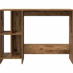 vidaXL Escritorio madera ingeniería madera envejecida 102,5x35x75 cm Madera antigua Discount