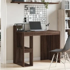 vidaXL Escritorio madera de ingeniería marrón roble 103,5x56,5x94 cm Marr&oacute;n roble Hot