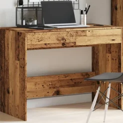 vidaXL Escritorio madera ingeniería madera envejecida 101x50x76,5 cm Madera antigua Hot