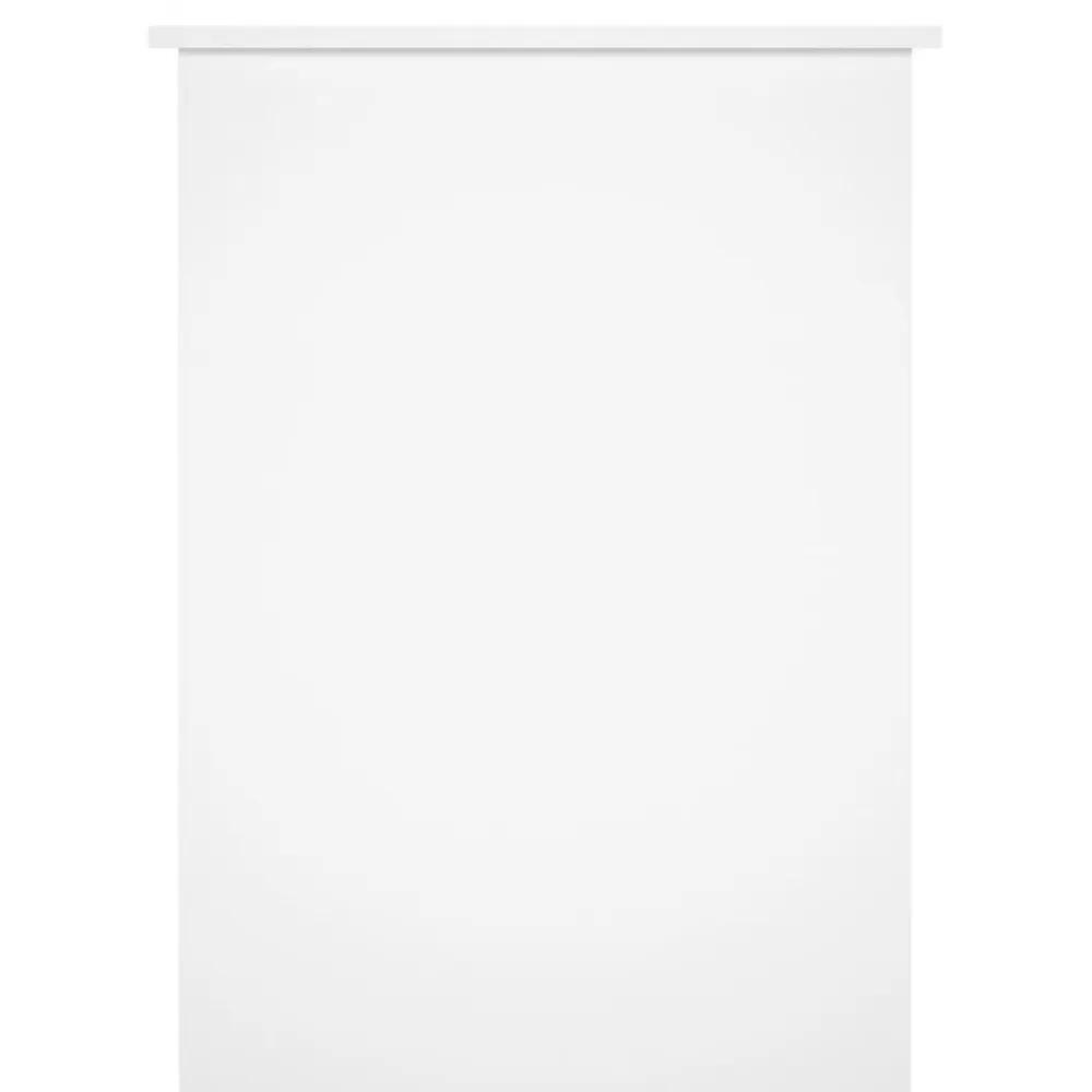 vidaXL Escritorio madera contrachapada 100x55x75 cm Blanco brillante
