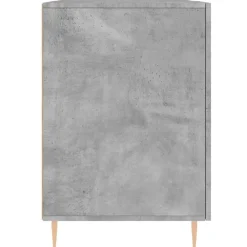 vidaXL Mobiliario De Oficina-Escritorio madera de ingeniería gris hormigón 140x50x75 cm