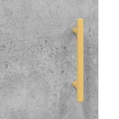vidaXL Mobiliario De Oficina-Escritorio madera de ingeniería gris hormigón 140x50x75 cm