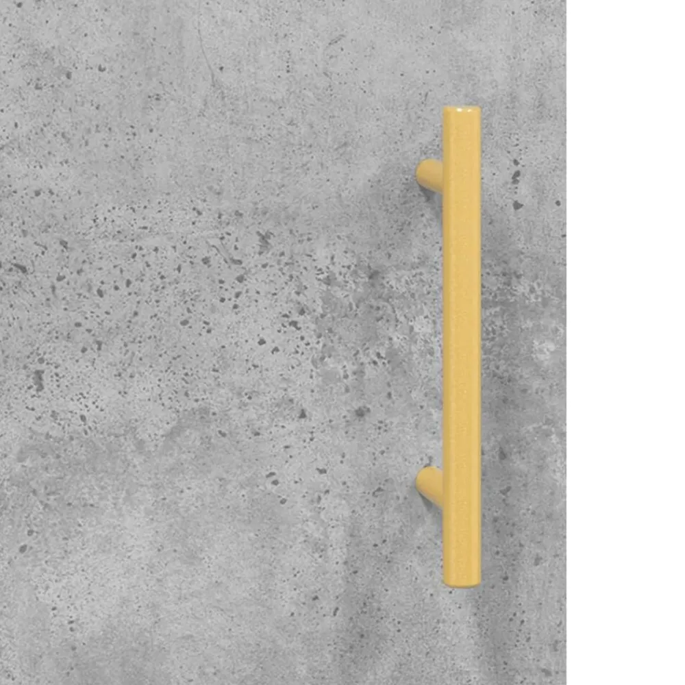 vidaXL Mobiliario De Oficina-Escritorio madera de ingeniería gris hormigón 140x50x75 cm