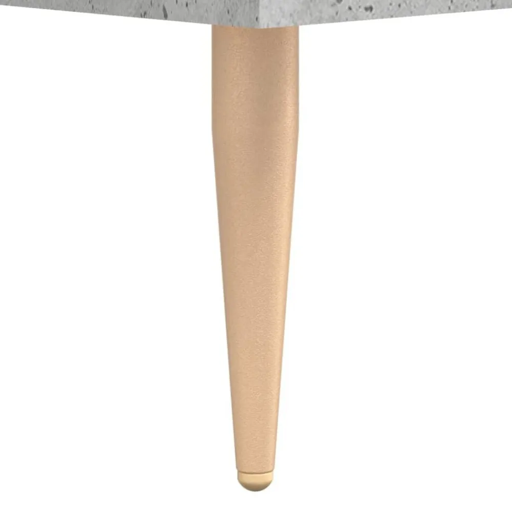 vidaXL Mobiliario De Oficina-Escritorio madera de ingeniería gris hormigón 140x50x75 cm