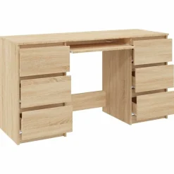 vidaXL Mobiliario De Oficina-Escritorio madera contrachapada color 140x50x77 cm