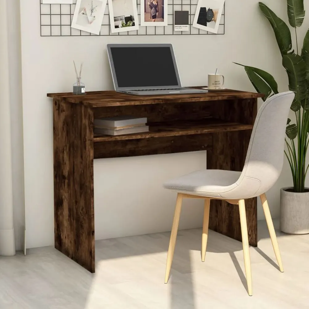 vidaXL Mobiliario De Oficina-Escritorio madera contrachapada color 90x50x74 cm