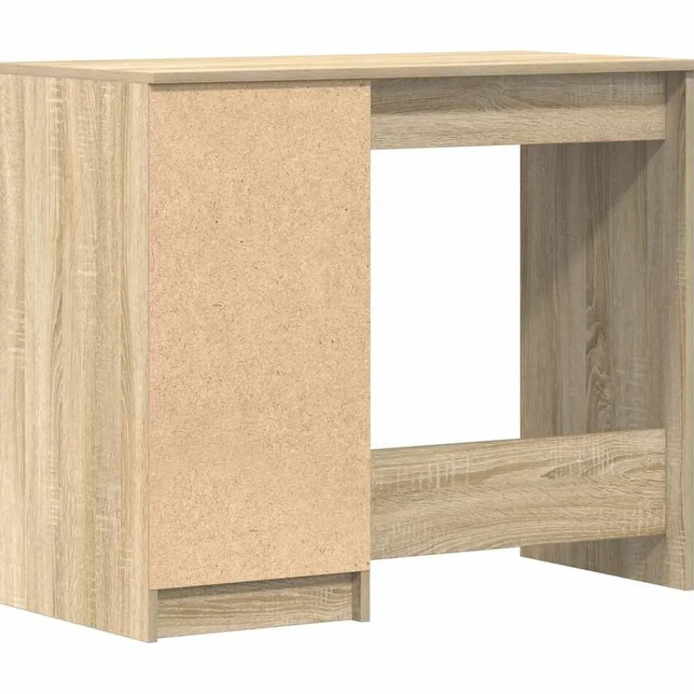 vidaXL Escritorio madera contrachapada color 90x45x76 cm Roble Sonoma Clearance