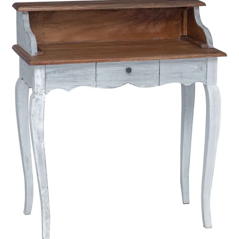 vidaXL Mobiliario De Oficina-Escritorio Marrón y 80 x 40 x 92 cm Madera maciza de Caoba
