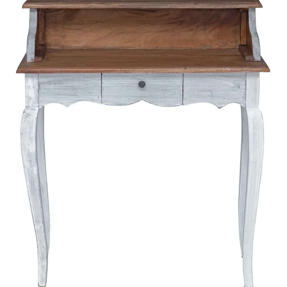 vidaXL Mobiliario De Oficina-Escritorio Marrón y 80 x 40 x 92 cm Madera maciza de Caoba