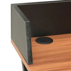 vidaXL Mobiliario De Oficina-Escritorio negro y marrón 80x50x84 cm