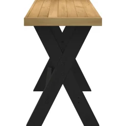 vidaXL Mobiliario De Oficina-Escritorio NOAIN patas en X madera maciza pino 120x50x75 cm