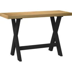 vidaXL Mobiliario De Oficina-Escritorio NOAIN patas en X madera maciza pino 120x50x75 cm