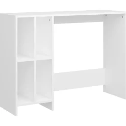 vidaXL Escritorio notebook madera contrachapada 102,5x35x75 cm Blanco Discount