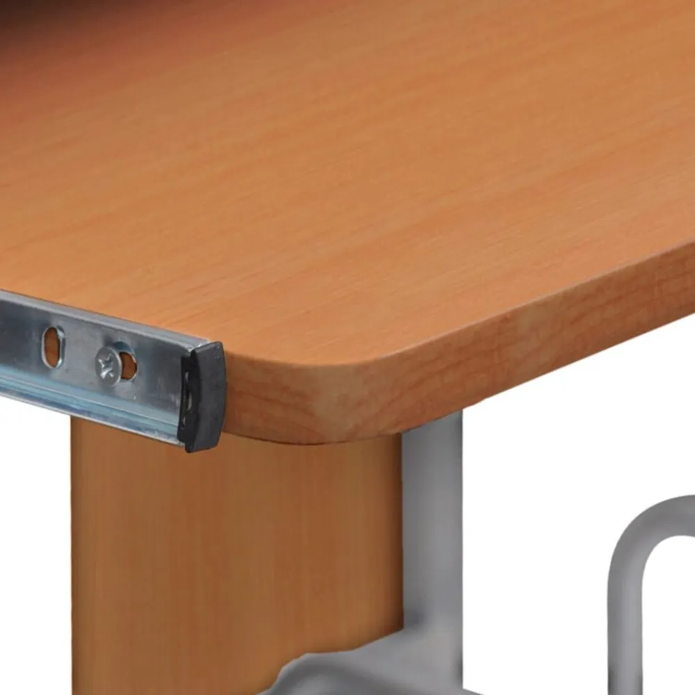 vidaXL Escritorio ordenador madera contrachapada marrón 110x52x88,5 cm Marrón Sale