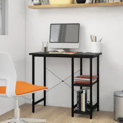 vidaXL Mobiliario De Oficina-Escritorio para ordenador de MDF y metal 80x40x72 cm