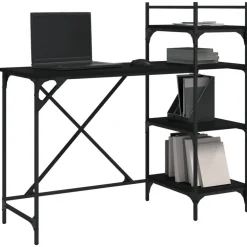 vidaXL Mobiliario De Oficina-Escritorio para ordenador con estantes 120x47x109 cm
