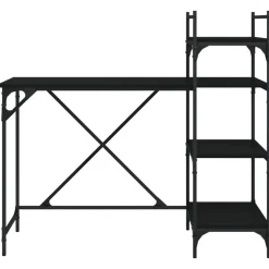 vidaXL Mobiliario De Oficina-Escritorio para ordenador con estantes 120x47x109 cm