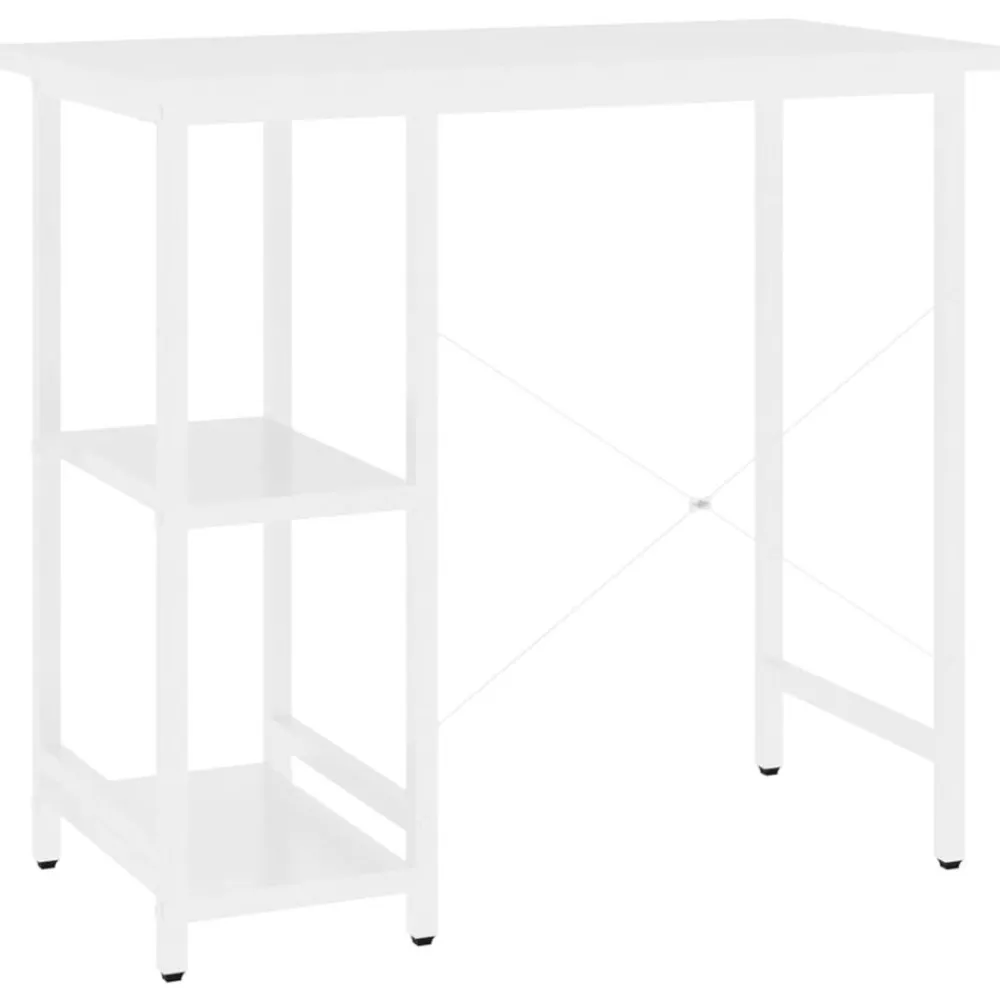vidaXL Escritorio para ordenador de MDF y metal 80x40x72 cm Blanco Sale