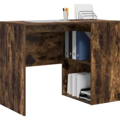vidaXL Escritorio 102 x 50 x 75 cm Madera de ingeniería Roble ahumado