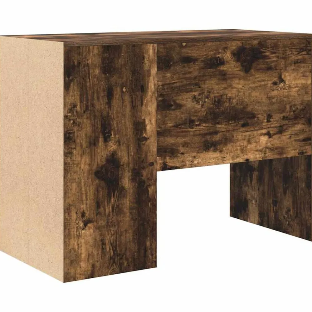 vidaXL Escritorio 102 x 50 x 75 cm Madera de ingeniería Roble ahumado