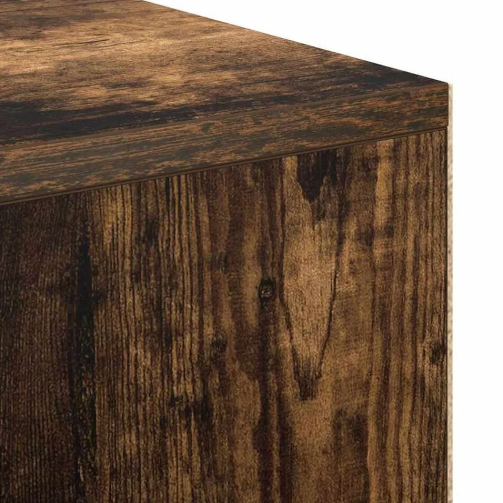 vidaXL Escritorio 102 x 50 x 75 cm Madera de ingeniería Roble ahumado