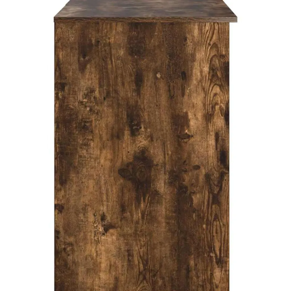 vidaXL Escritorio 90 x 49 x 75 cm Madera de ingeniería Roble ahumado