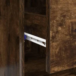 vidaXL Escritorio 90 x 49 x 75 cm Madera de ingeniería Roble ahumado
