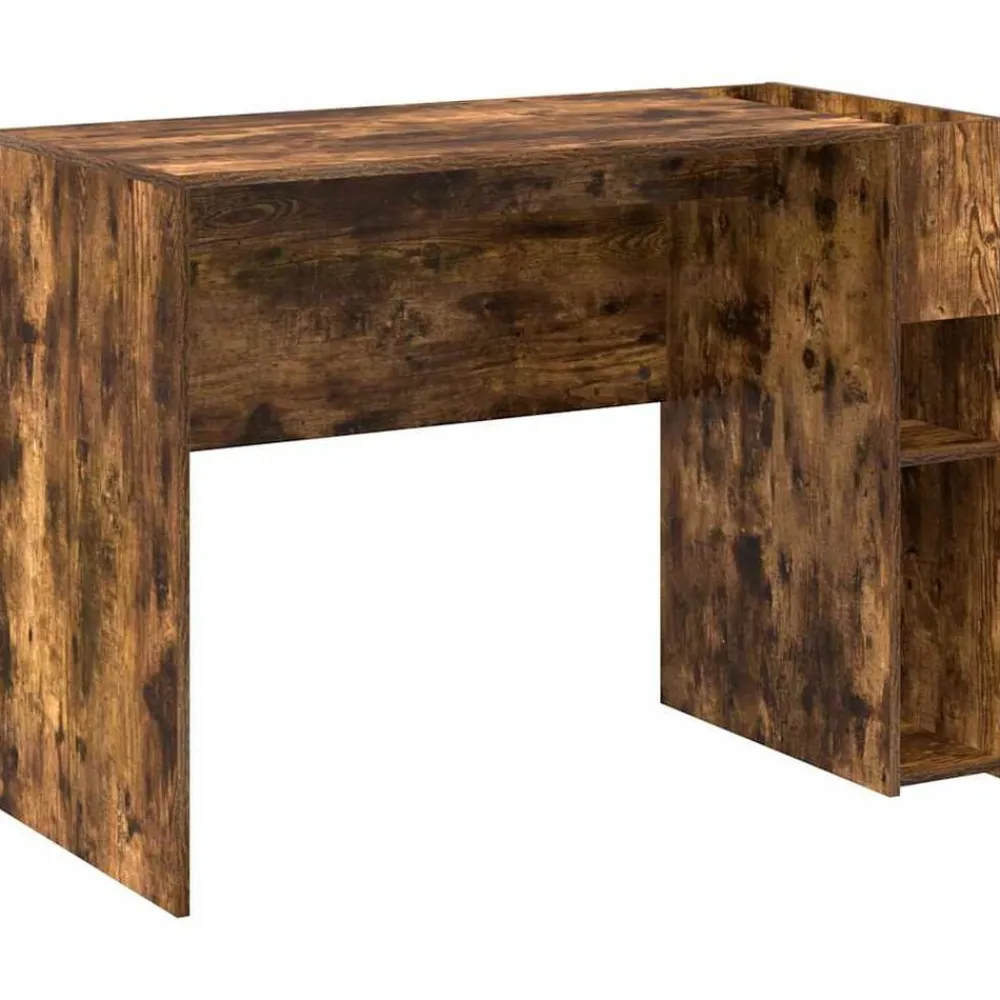 vidaXL Escritorio 109 x 50 x 78 cm Madera de ingeniería Roble ahumado Clearance